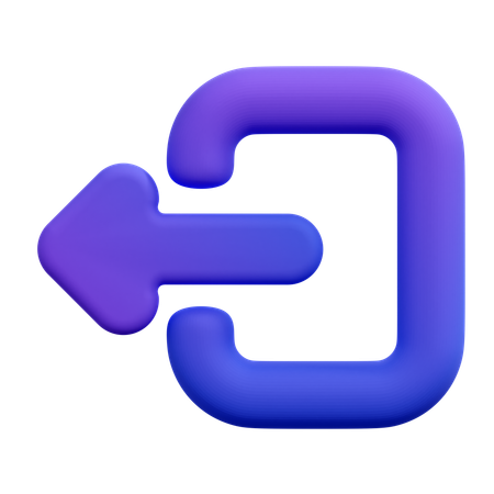 Logout  3D Icon