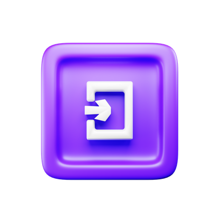 Logout  3D Icon