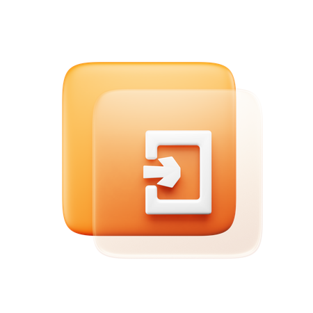 Logout  3D Icon