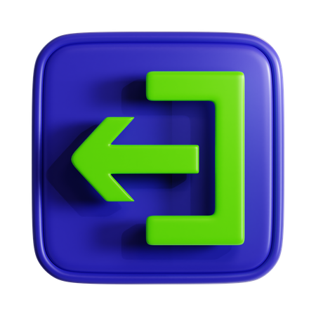 Logout  3D Icon