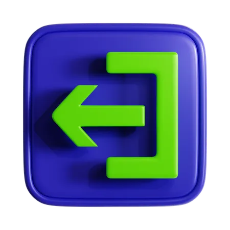 Logout  3D Icon