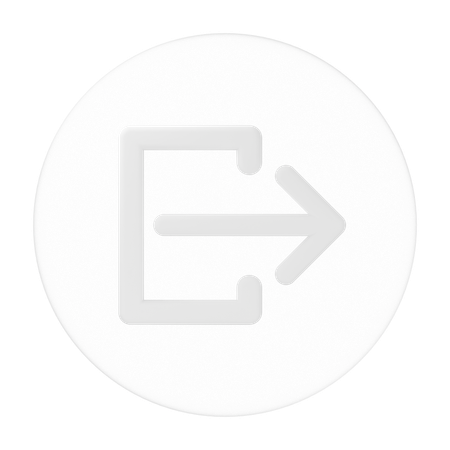 Logout  3D Icon