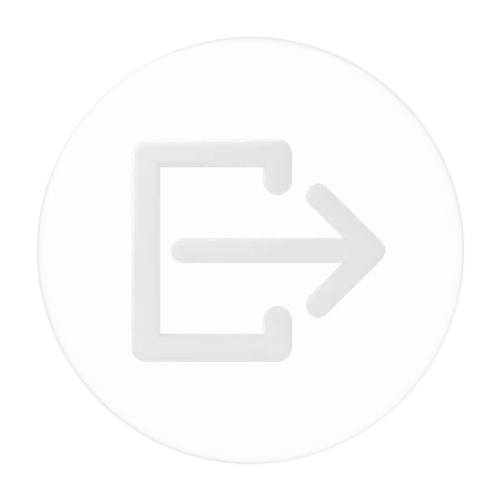 Logout  3D Icon