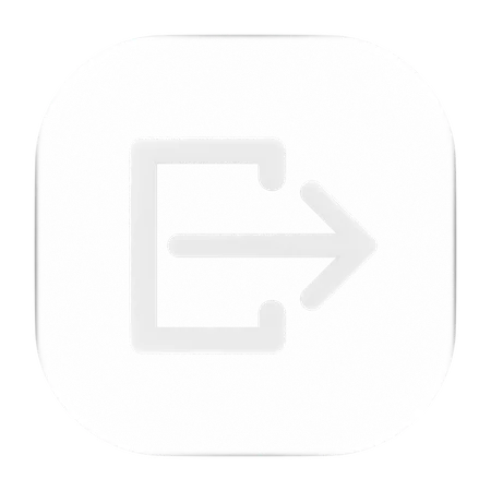 Logout  3D Icon