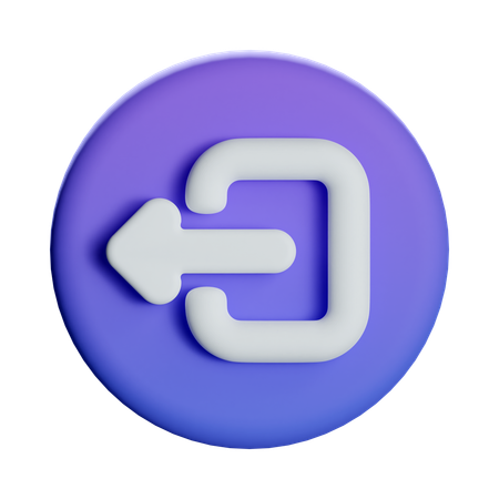 Logout  3D Icon
