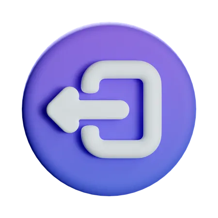 Logout  3D Icon
