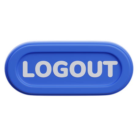 Logout Button  3D Icon