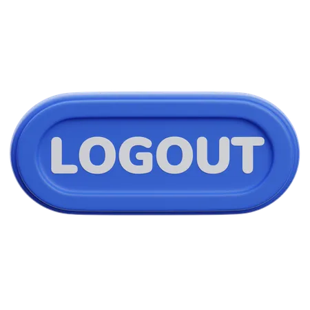 Logout Button  3D Icon