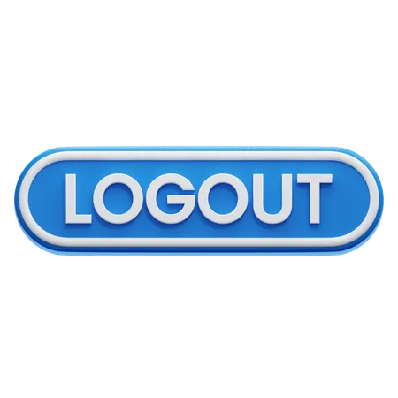 Logout Button  3D Icon