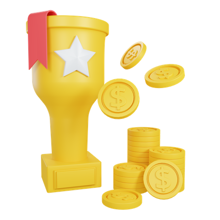 Logro financiero  3D Icon