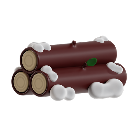 Logs  3D Icon