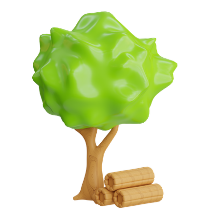 Logs  3D Icon