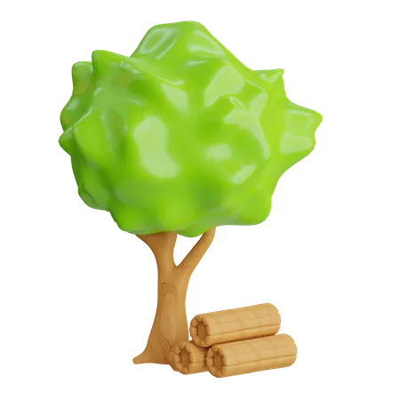 Logs  3D Icon