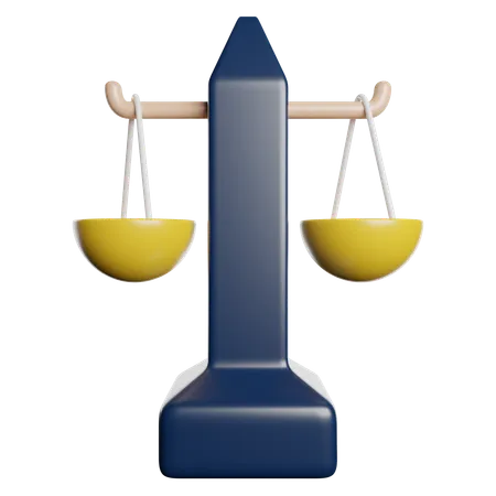 Droit Justice Juridique 3D Icon