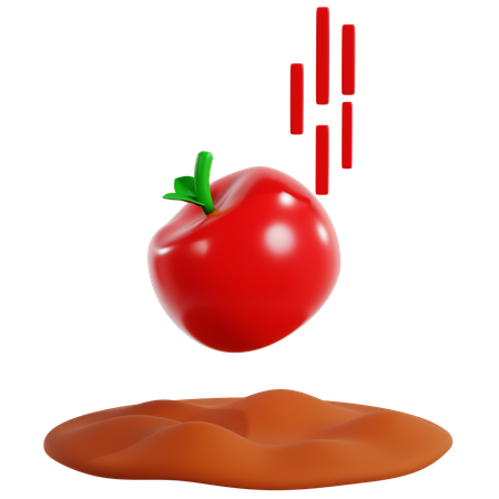 Loi de la chute des pommes  3D Icon