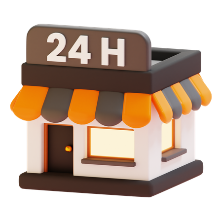 LOJA 24 HORAS  3D Icon