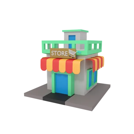 Loja  3D Illustration