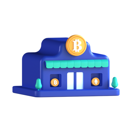 Loja Bitcoin  3D Icon