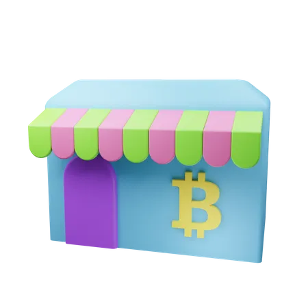 Loja Bitcoin  3D Icon