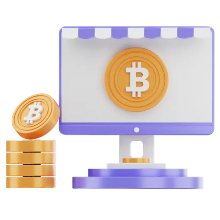 Loja Bitcoin  3D Icon