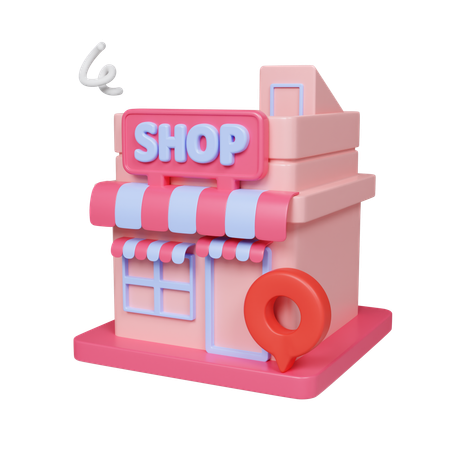 Centro de compras  3D Icon