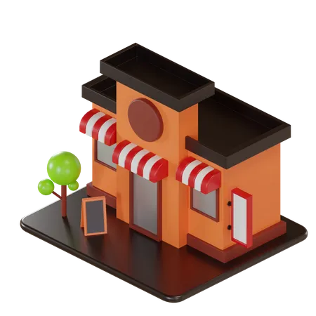 Loja de compras  3D Illustration