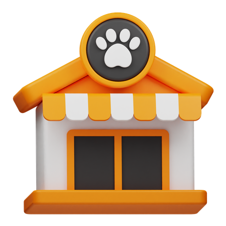 Loja de animais  3D Icon