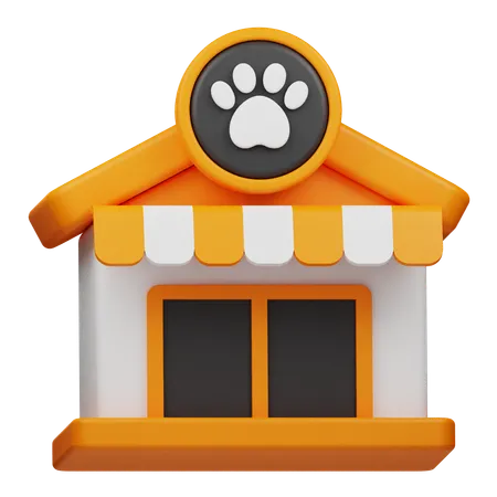 Loja de animais  3D Icon