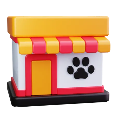 Loja de animais  3D Icon