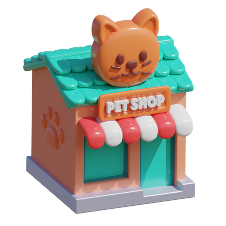 Loja de animais  3D Icon