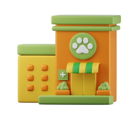 Loja de animais  3D Icon
