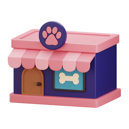 Loja de animais  3D Icon