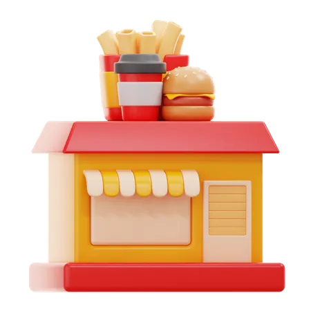 Loja de comida  3D Icon