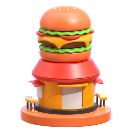 Loja de comida  3D Icon