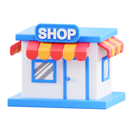 Loja de compras  3D Icon