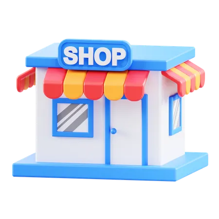 Loja de compras  3D Icon