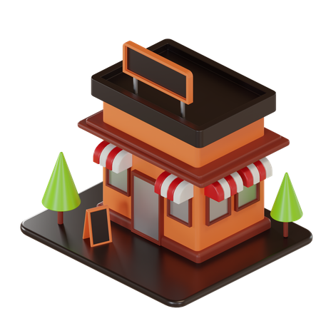 Loja de compras  3D Icon