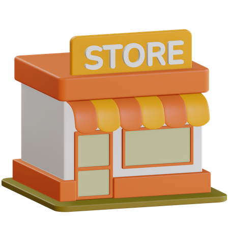 Loja de compras  3D Icon