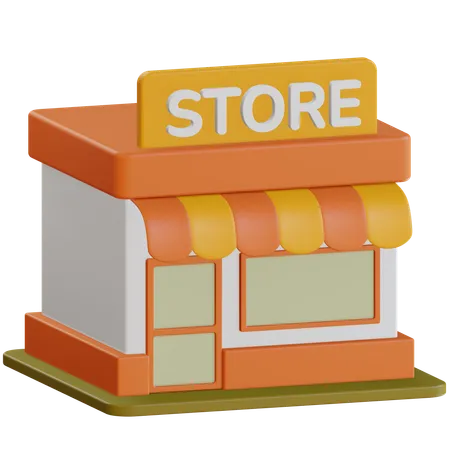 Loja de compras  3D Icon