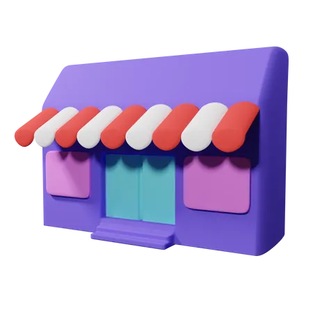 Loja de compras  3D Icon