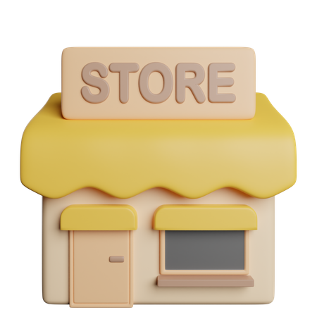 Loja de compras  3D Icon