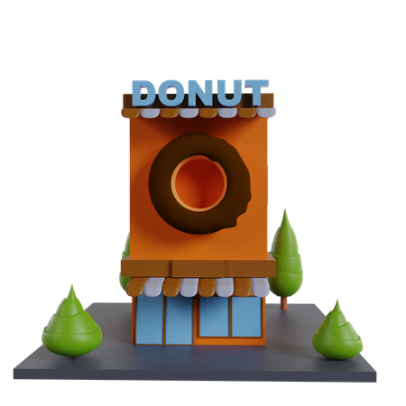 Loja de Donuts  3D Icon