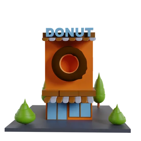 Loja de Donuts  3D Icon