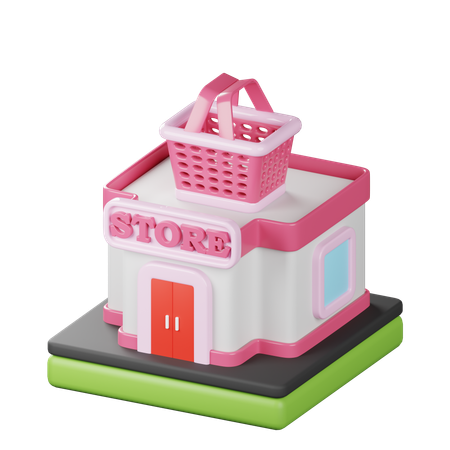 Loja de varejo  3D Icon