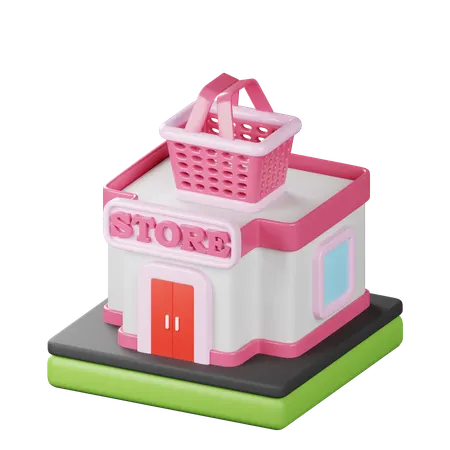 Loja de varejo  3D Icon