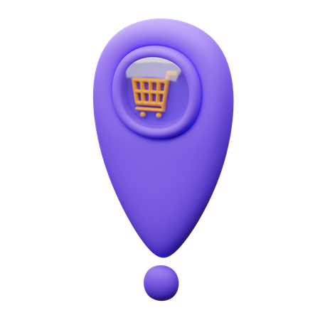 Localização da loja  3D Icon