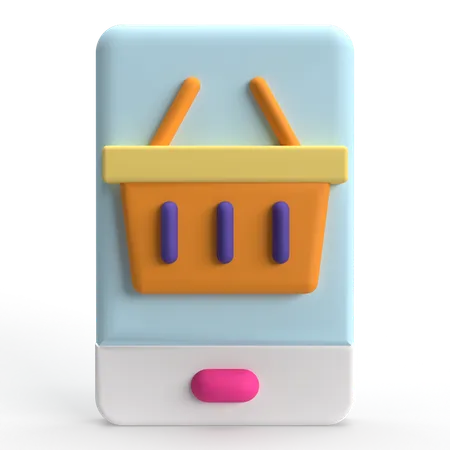 Loja online  3D Icon