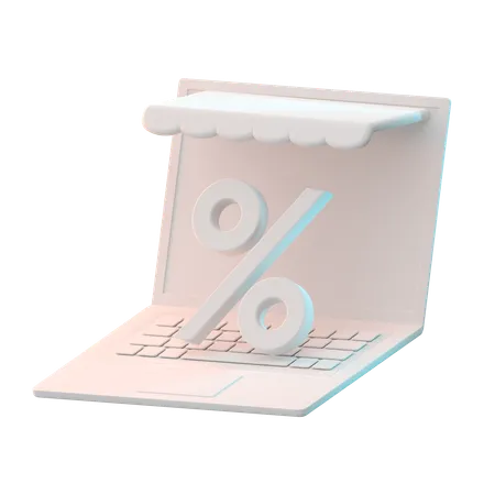 Loja online  3D Icon