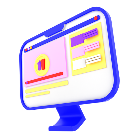 Loja online  3D Icon