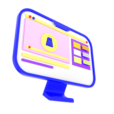 Loja online  3D Icon